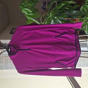 Zella Girls Pink Quarter Zip Lightweight Active Pullover Jacket XL